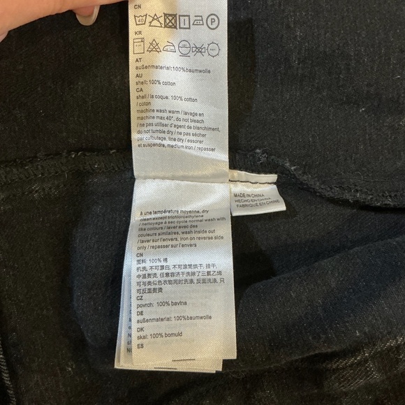 WeSC Acid Wash Denim Chore Jacket Black Unisex Size M - Picture 7 of 9